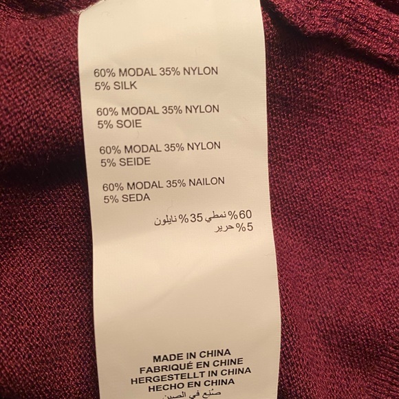 Long Sleeve Cardigan with Shawl Collar - Addition Elle
Size 1X (Red Wine) - Picture 6 of 7